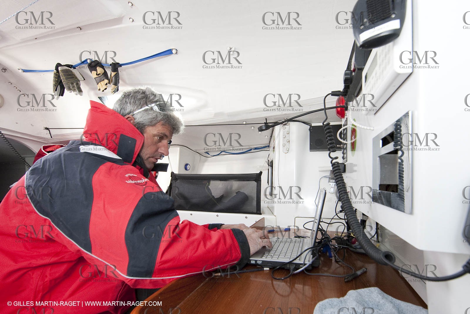 13 03 2010 -  La Grande Motte   Port Camargue (FRA) - Groupe Bel - Kito de Pavant   Sebastien Audigane training for Transat AG2R