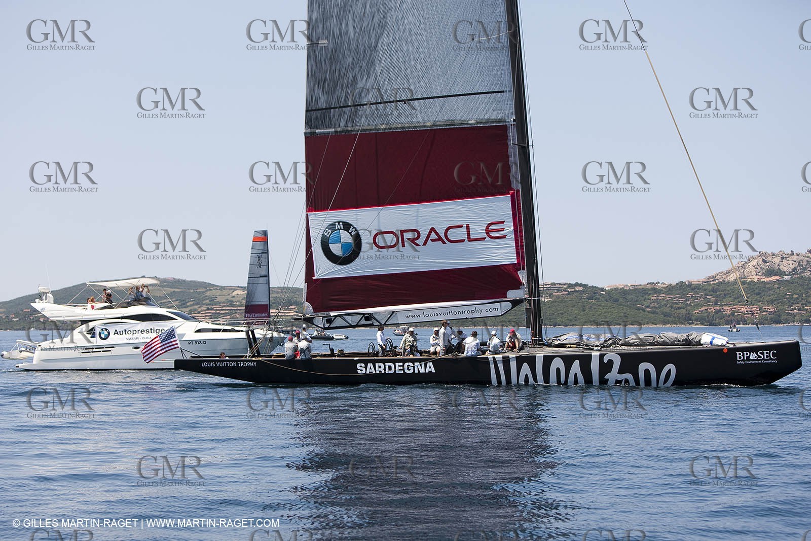 19 05 2010 - La Maddalena (ITA, Sardinia) Louis Vuitton Trophy - BMW ORACLE Racing - Racing Day 1 - No Wind