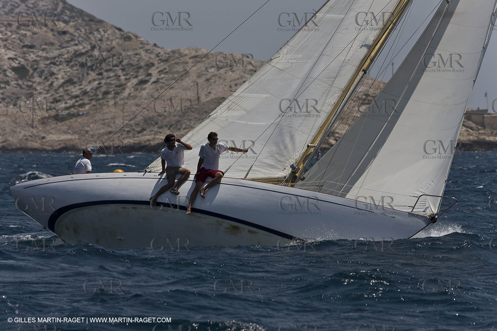 Sailing, Classic yachts, Voiles Vieux Port 2009, Marseille (FRA)
