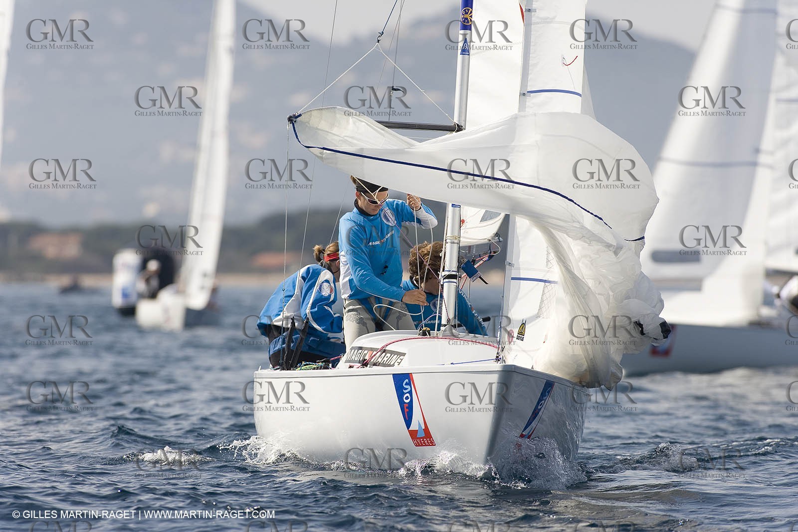 25 04 2007 - 2007 Semaine Olympique Française - Hyères (South of France) - Day 4 - Team France - Yingling - Leberre-Gerecht-Ponsar