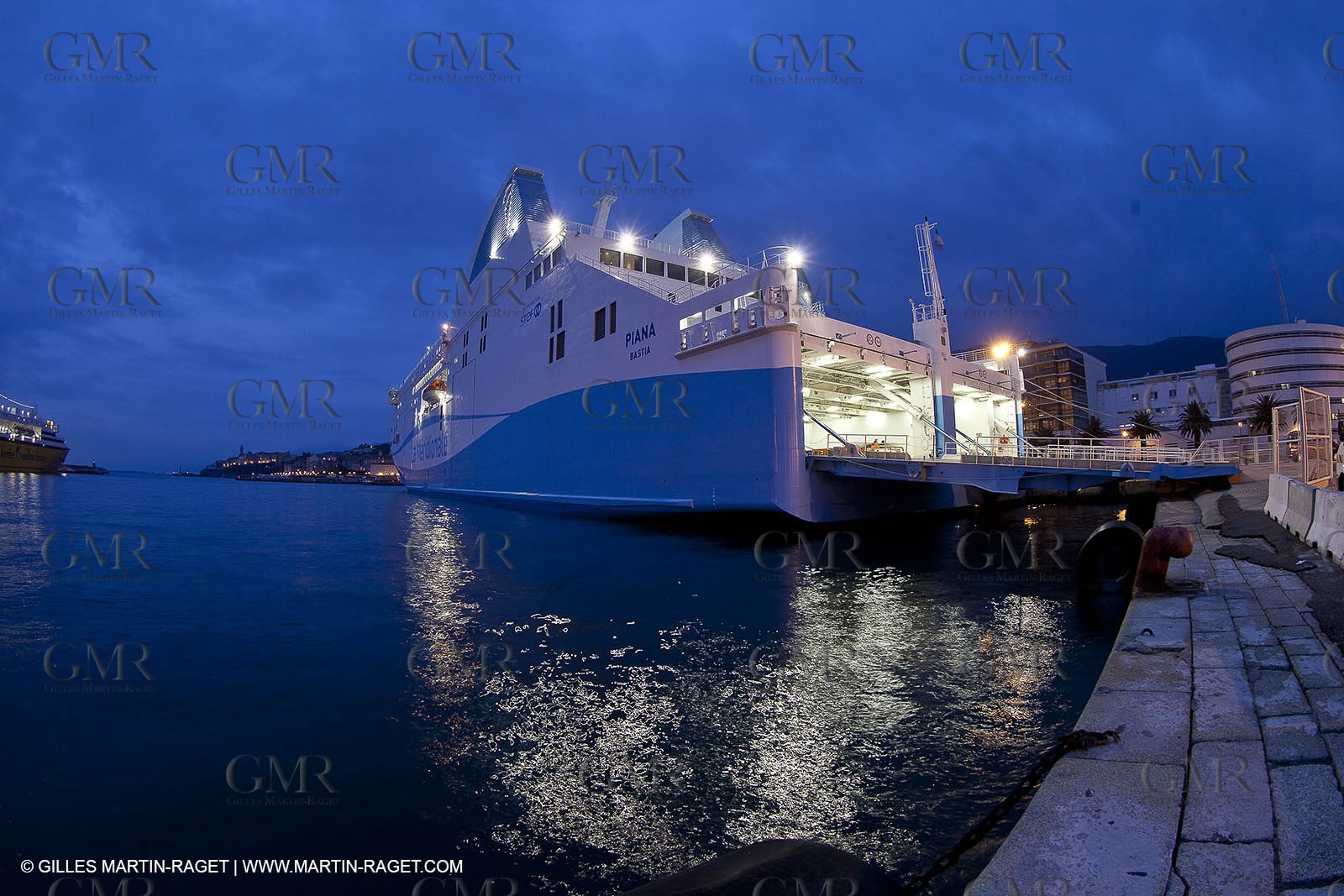 01-31-12   Marseilles (FRA,13) Bastia (FRA,Corsica)   Launching cruising trip and Christening ceremony of PIANA, last ferry ship from La Meridionale