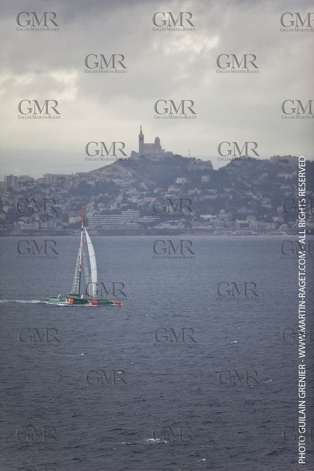 05 14 09 - Marseilles - Mediterranean Record - Groupama 3 - Franck Cammas - G Class - Start from Marseilles to Carthage (Tunisia)