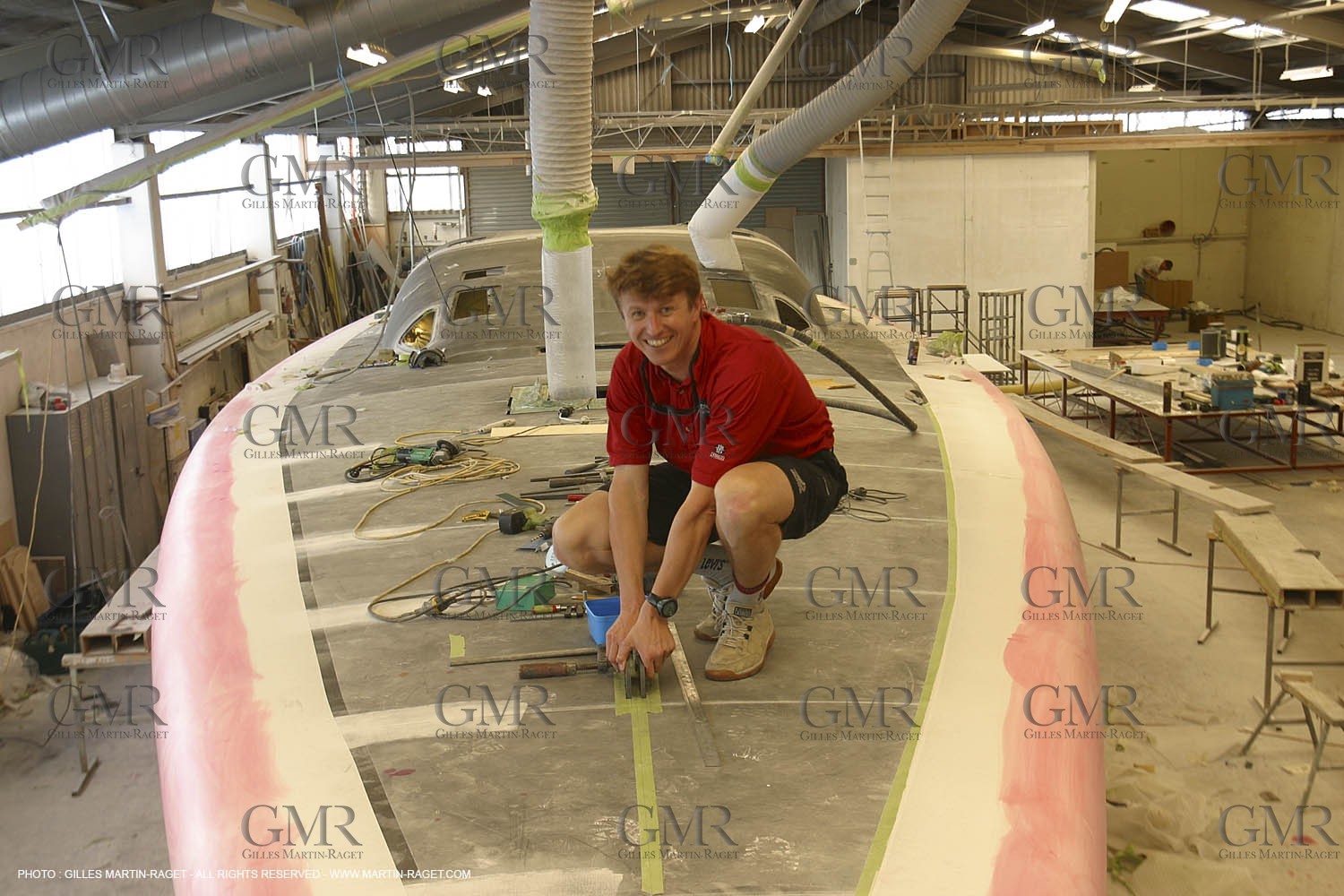 IMOCA Class - Virbac - Jean Pierre Dick - Boat Yard - Building