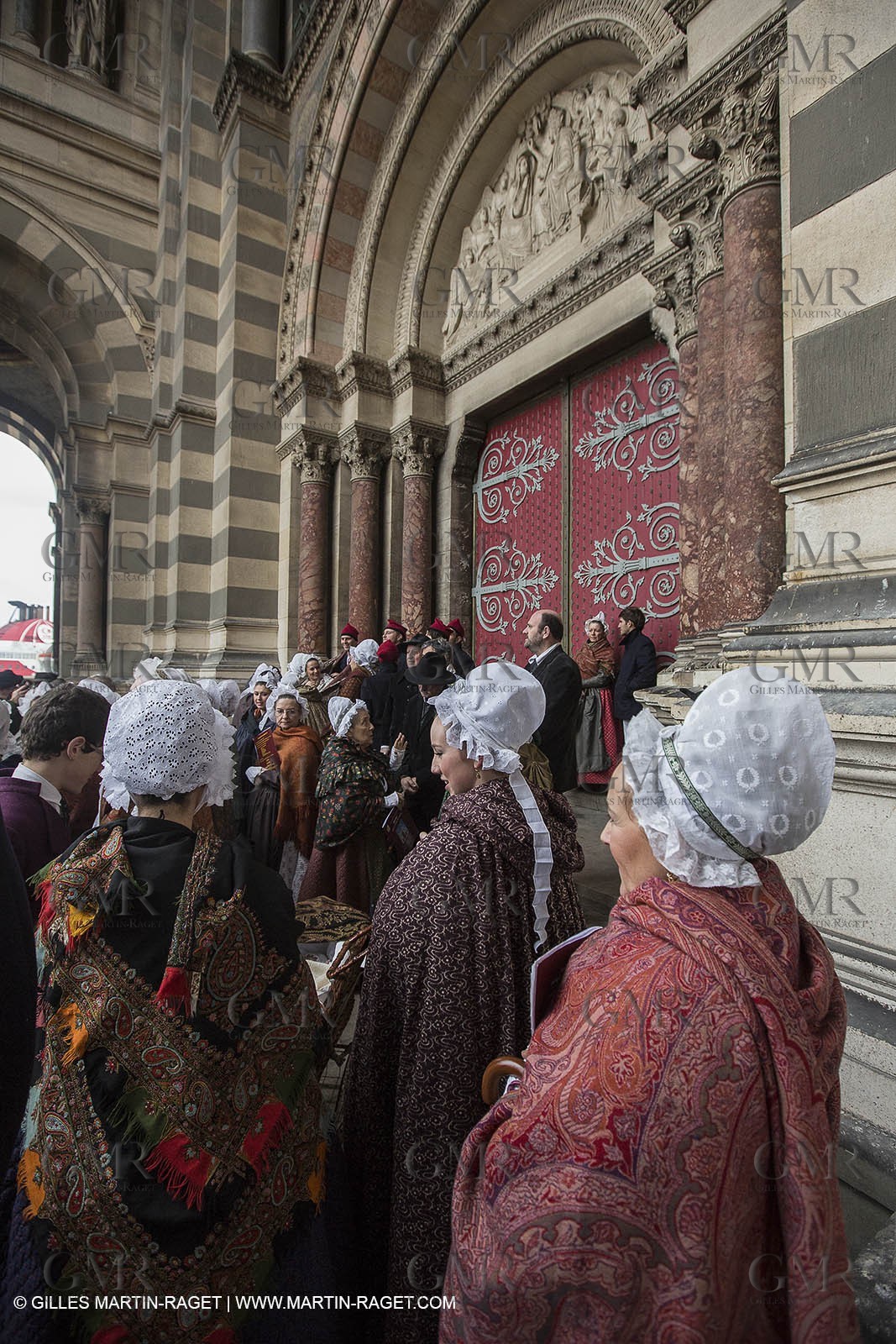 13 01 2012 - Marseille (FRA,13), Opening week-end for MP 2013, European capital of Culture, Traditional costumes from Provence