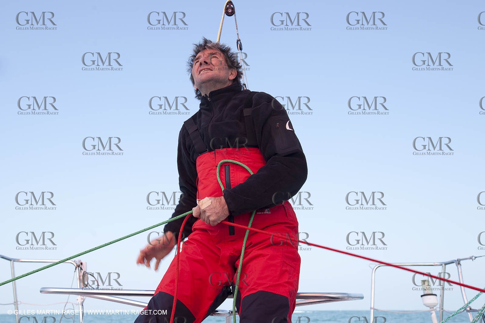 13 03 2010 - La Grande Motte   Port Camargue (FRA) - Groupe Bel - Entraînement Kito de Pavant   Sébastien Audigane en vue de la Transat AG2R 2010