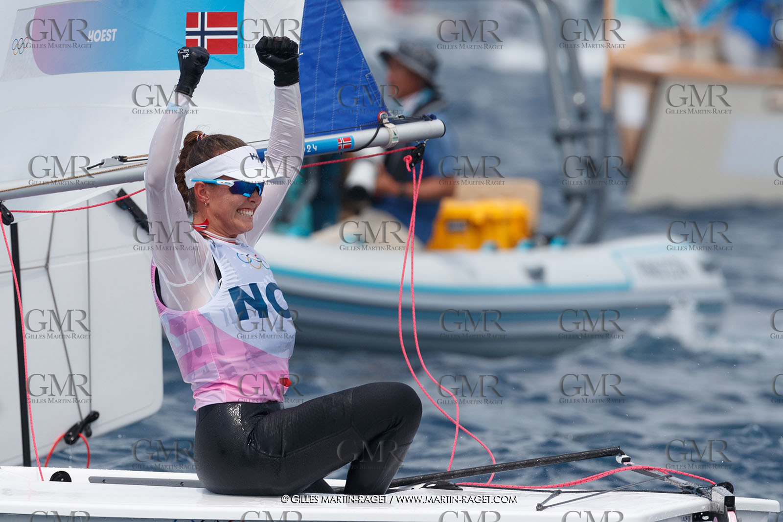 07 08 2024, Marseille (FRA), Paris 2024 Olympic Games, Sailing, Race Day 10, ILCA Medals races