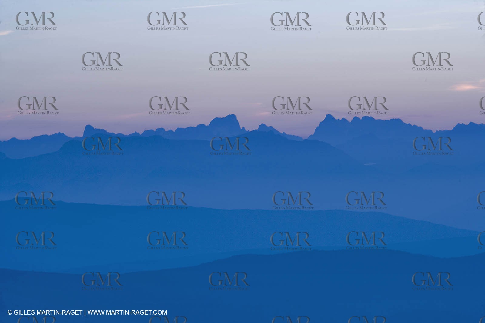 01 09 2007 - Mount Ventoux summit - view toward north and east with Haute Provence and south Alps (Oisans chain)