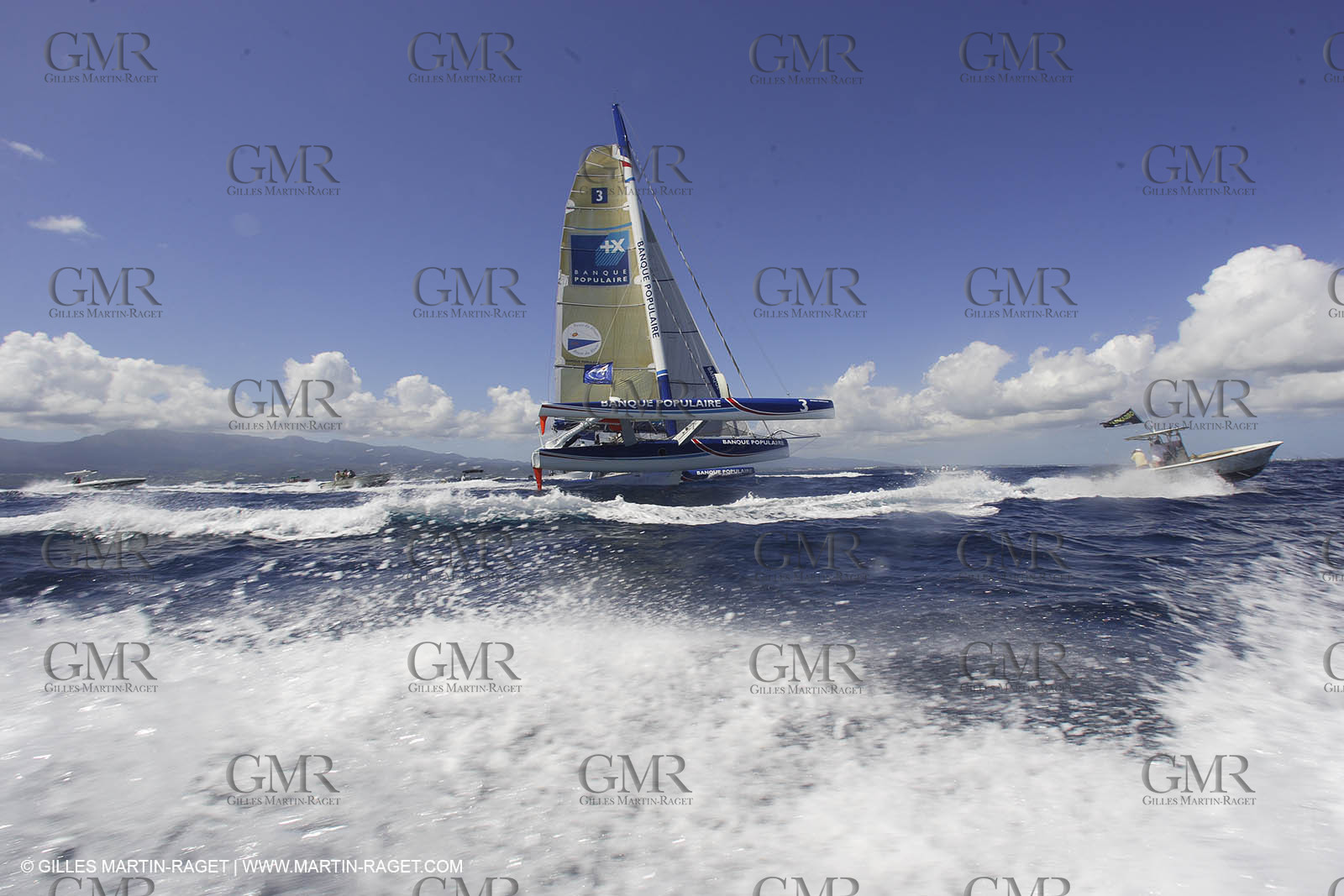 06 11 2006 - Pointe à Pitre Guadelupe (FRA) - Route du Rhum 2006 arrival - Pascal Bidegorry -Banque Populaire (second)