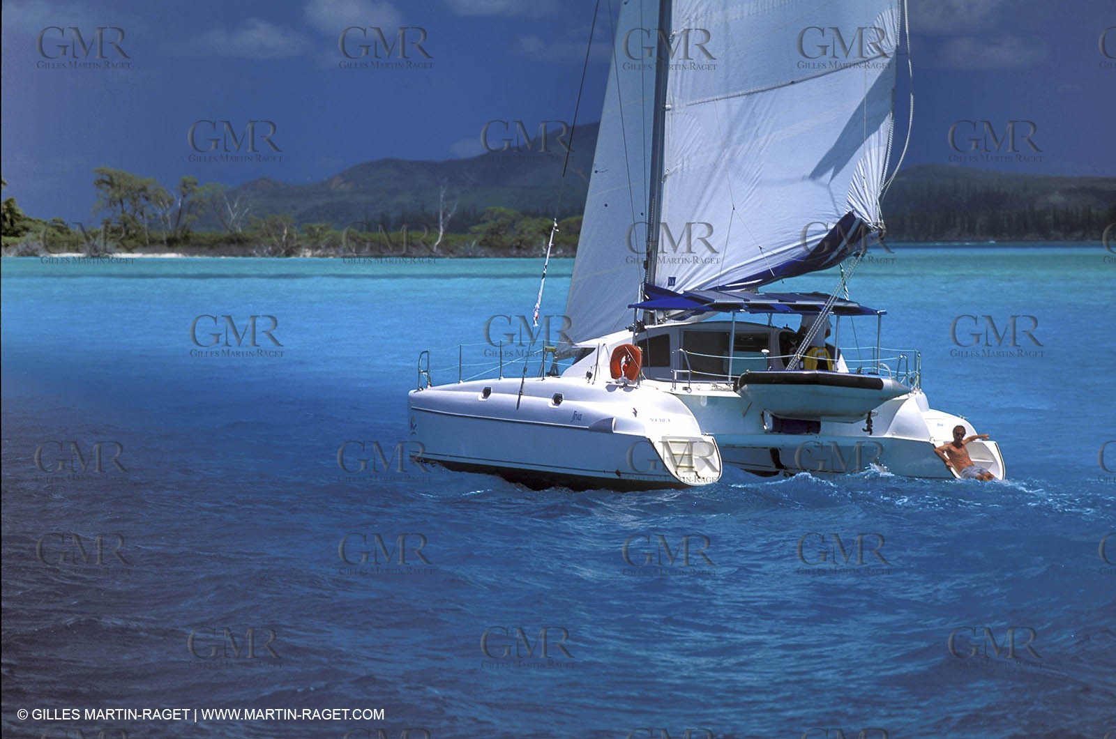 Cruising multihull sailing