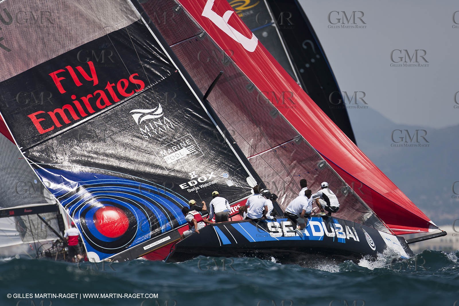 31 07 2010 - Valencia (ESP) - BMW ORACLE Racing - RC 44 Valencia Cup - fleet racing - Day 2