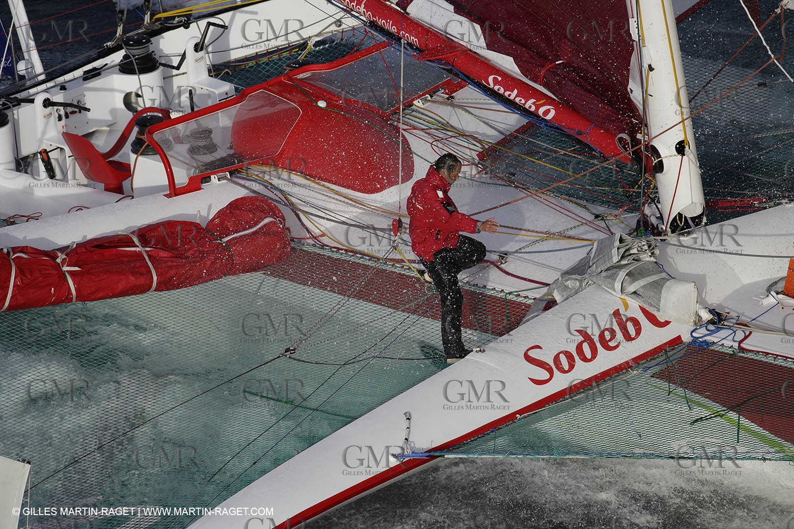 11 10 2008  -Lorient (FRA)  -  Multis Orma - Sodebo (Thomas Coville) - Route du Rhum 2006 training