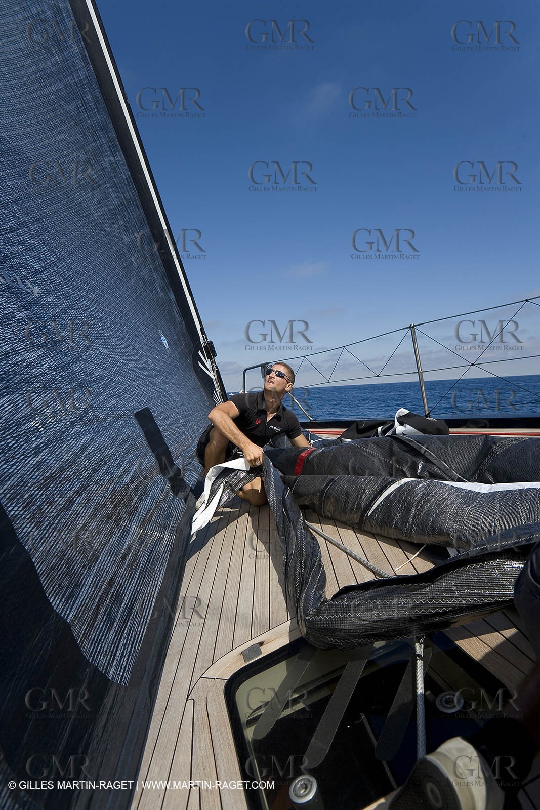 03 09 06 - Porto Cervo (Sardinia) - Maxi World Cup 2006 - Onboard Wally 90 Tango