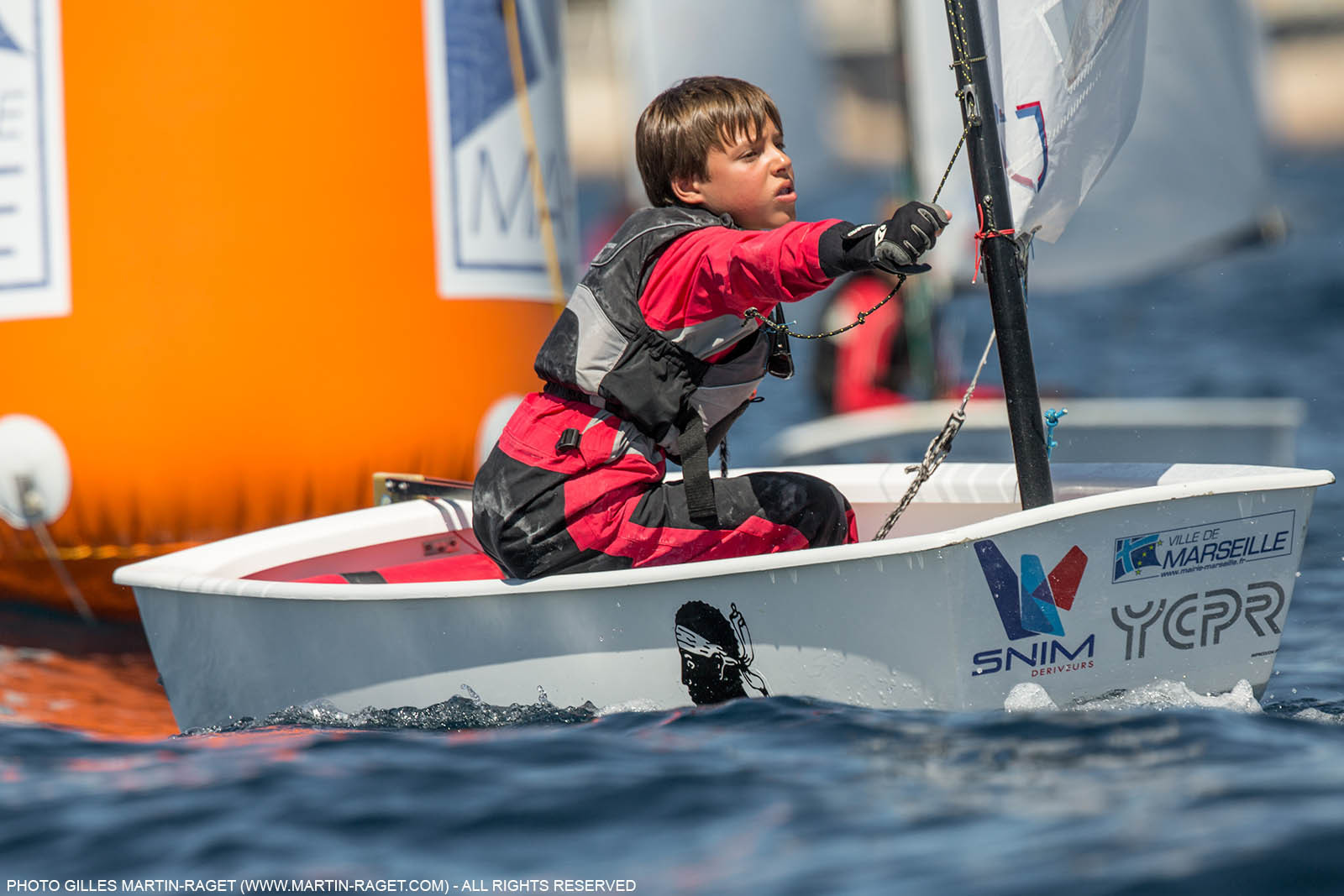 14 04 2016, Marseille (FRA,13), SNIM Dériveurs, Coupe Internationale de Printemps Optimist, Day 4