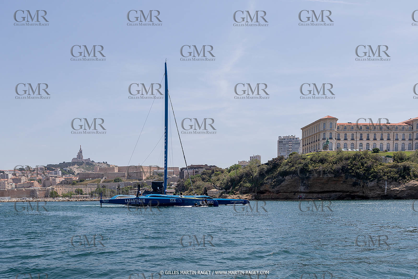 18 05 2022, Marseille (FRA), APremière navigation du trimaran Ultim SVR LAZARTIGUE à Marseille