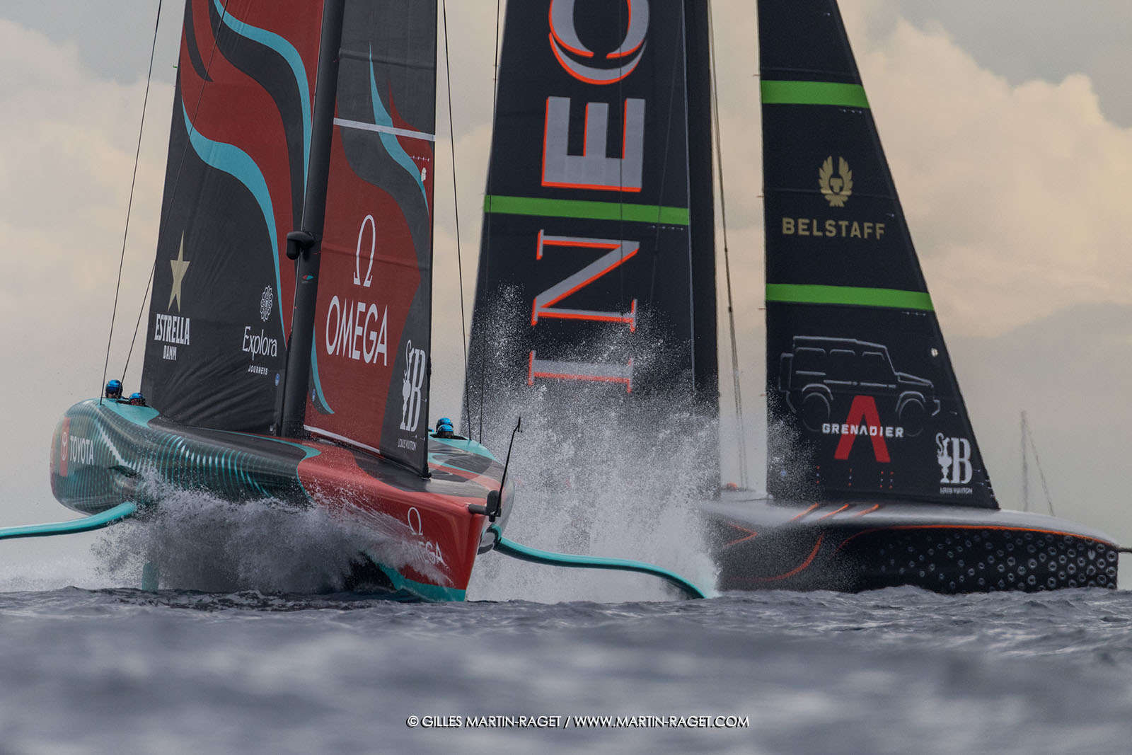 18 10 2024, Barcelona (ESP), Louis Vuitton 37th America's Cup, Final Match, Race Day 5, Race 7