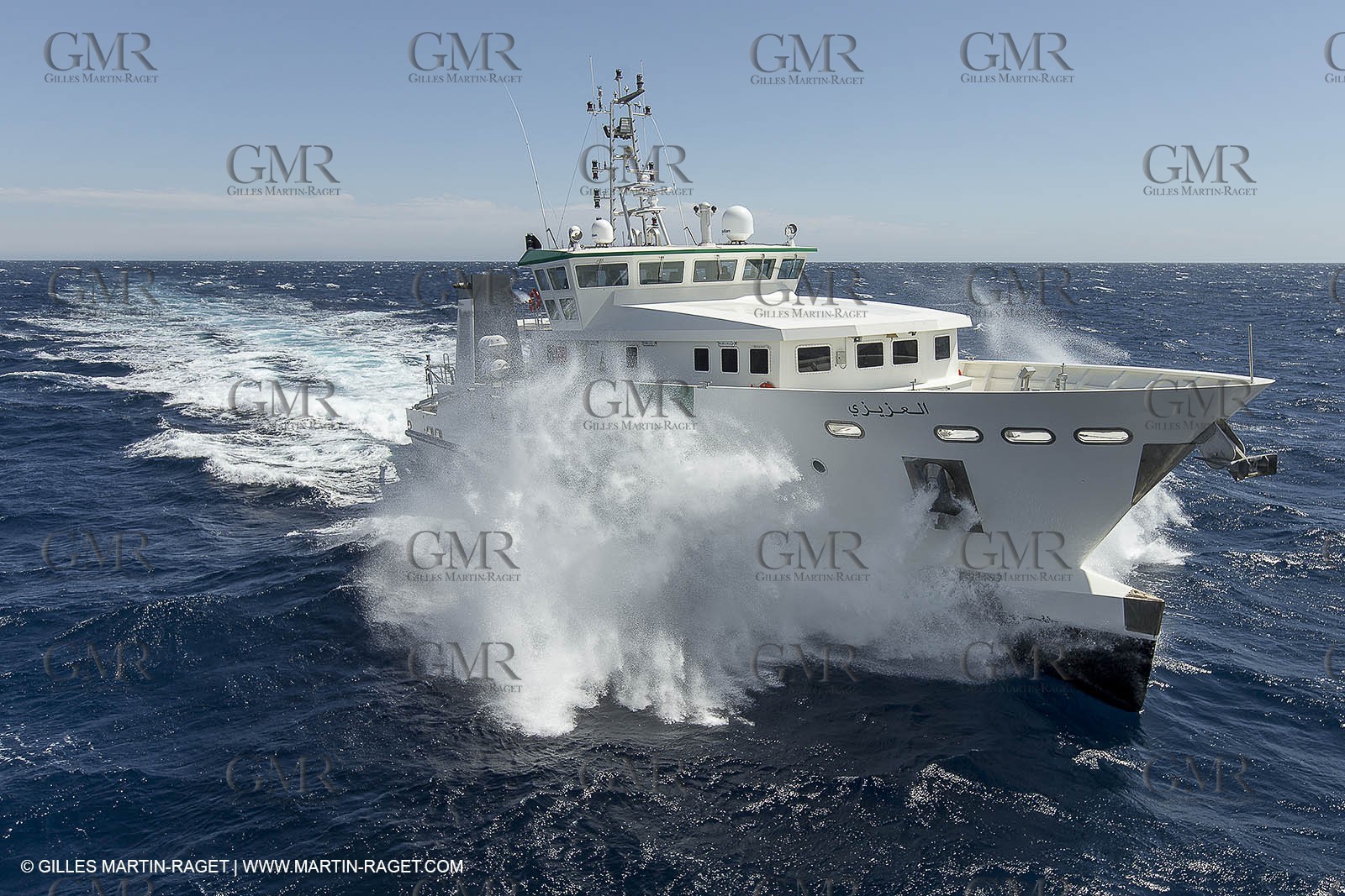 Al Azizi -  H2X boatyard - Oceanographjic research ship - Sea trials off La Ciotat (FRA,13) - 29 07 2014