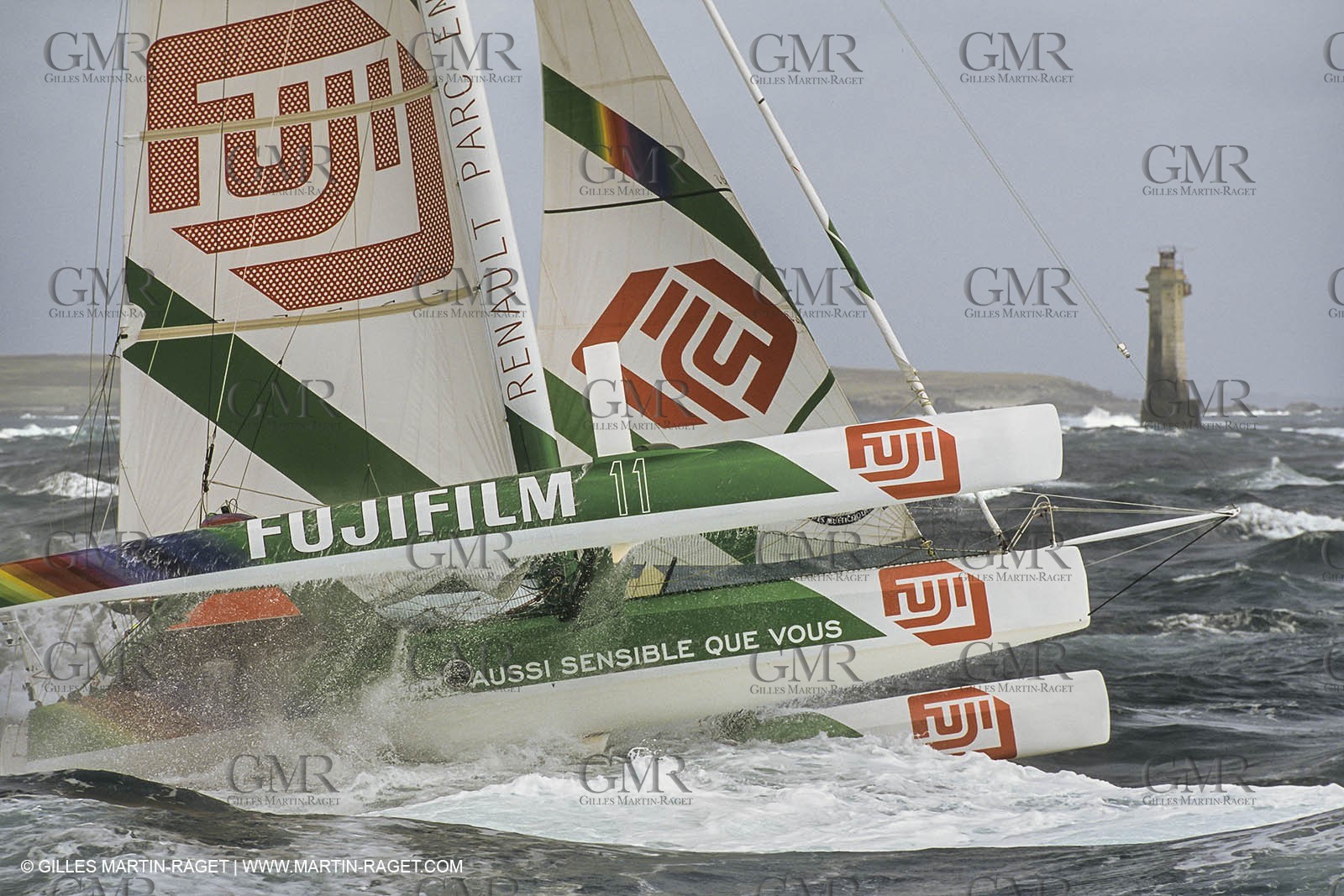 Yacht Racing, Multihull, ORMA 60, Loick Peyron, Fujicolor