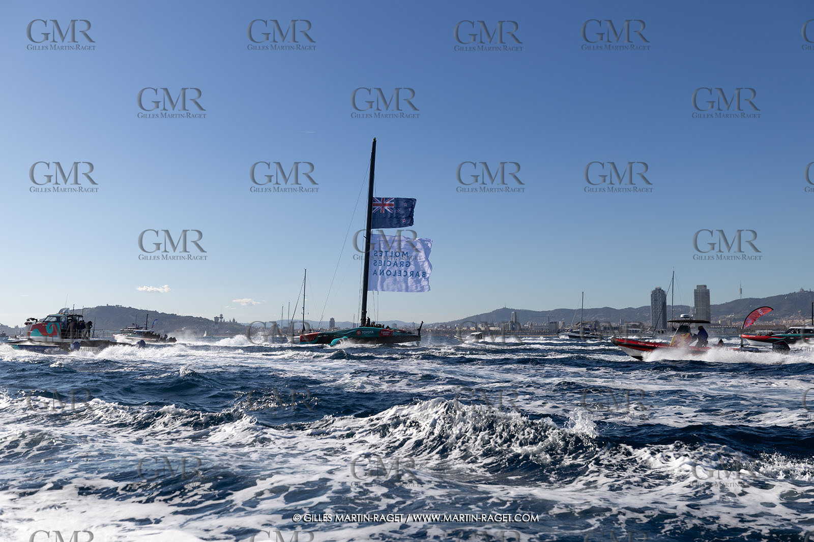 19 10 2024, Barcelona (ESP), Louis Vuitton 37th America's Cup, Final Match, Race Day 6