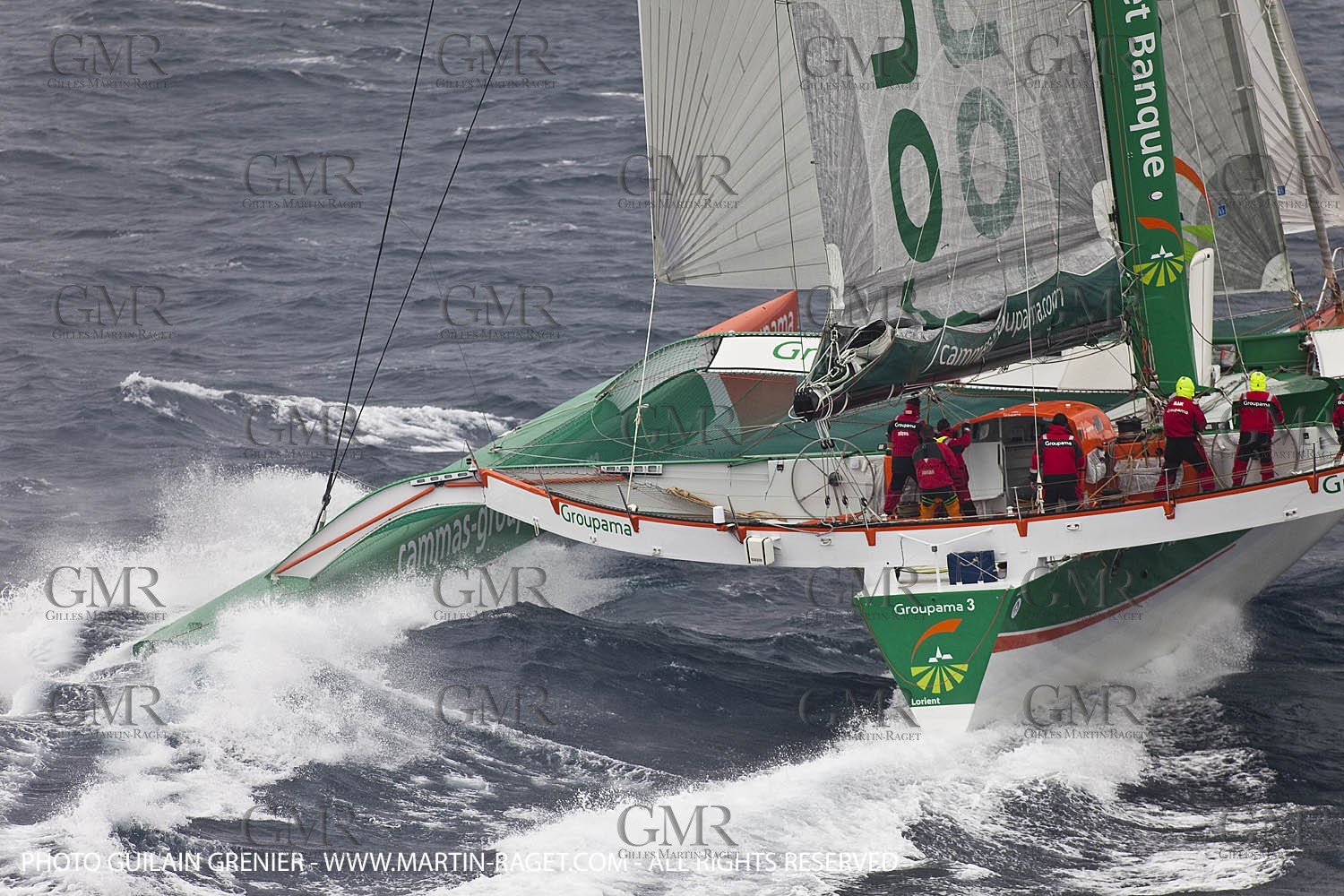 05 14 09 - Marseilles - Mediterranean Record - Groupama 3 - Franck Cammas - G Class - Start from Marseilles to Carthage (Tunisia)