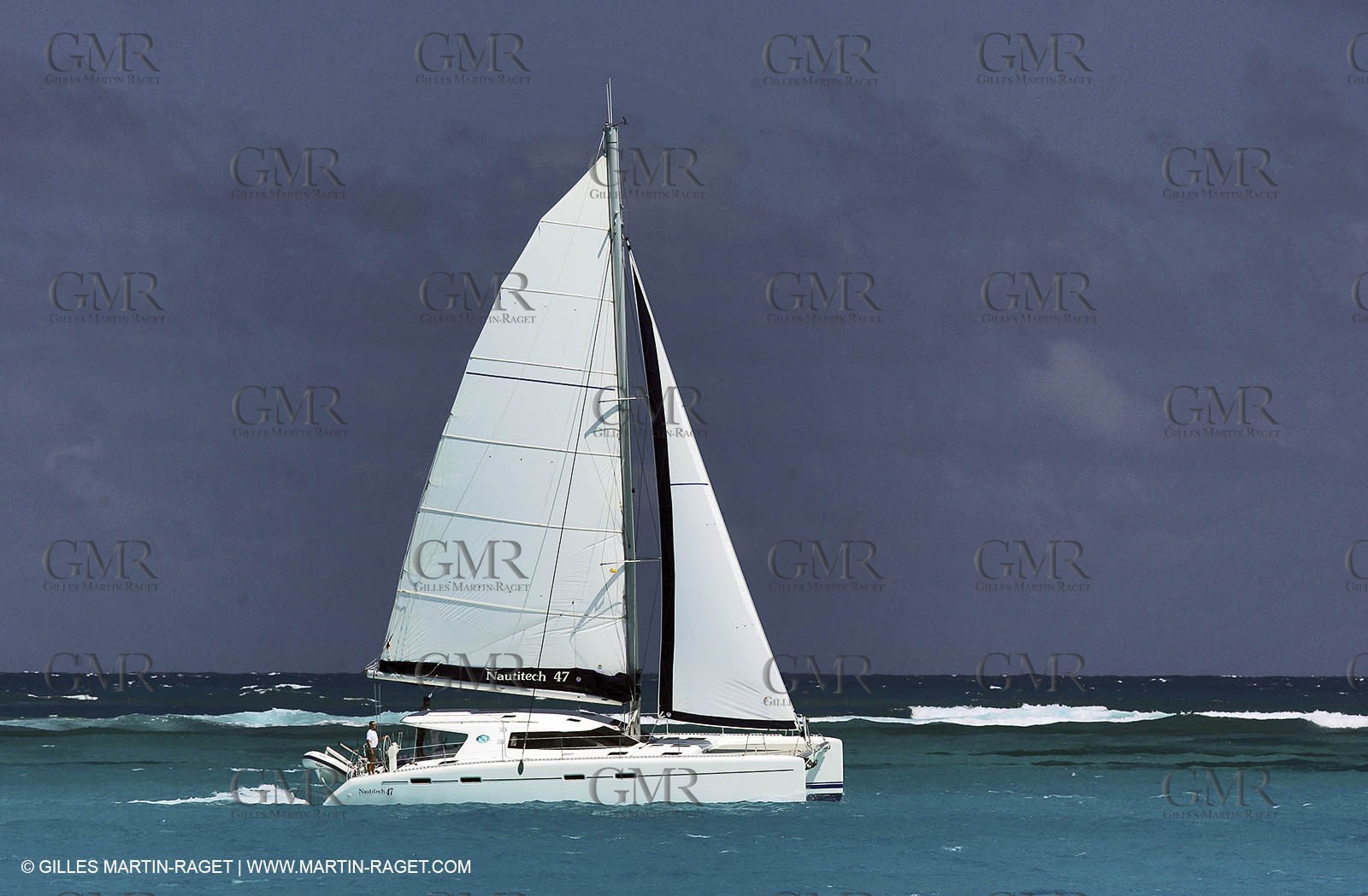 Cruising multihull sailing