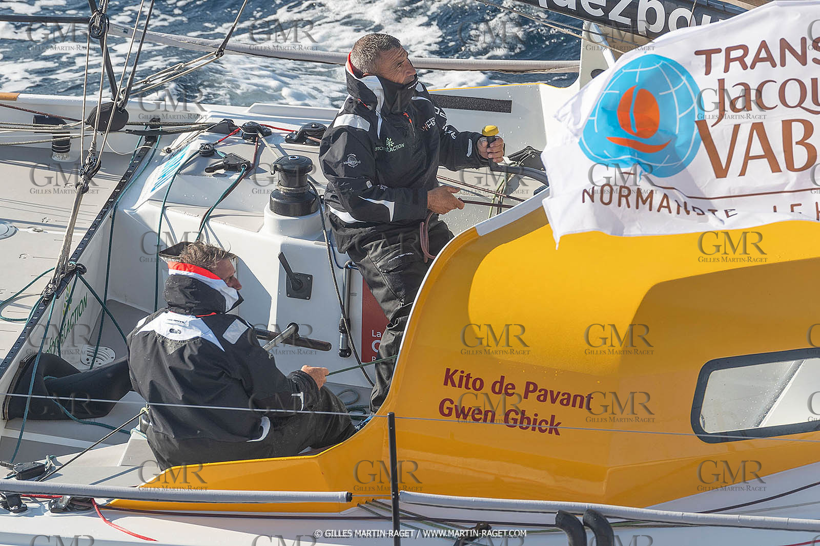 27 08 2021, Marseille (FRA), Transat Jacques Vabre 2021, Class 40, HBF-Reforest'Action (Kito de Pavant, Gwen Gbick)
