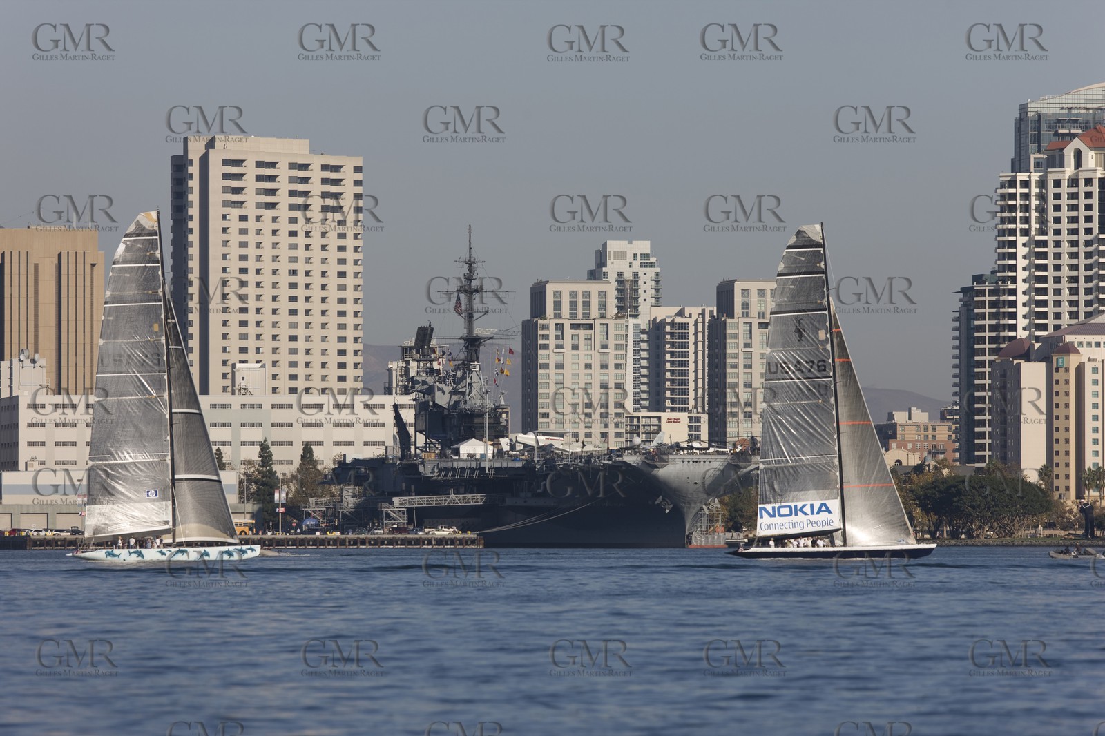 07 10 2008 - San Diego (CA, USA) - America's Cup - BMW ORACLE Racing - 90 ft trimaran sea trials - San Diego session - Day 1