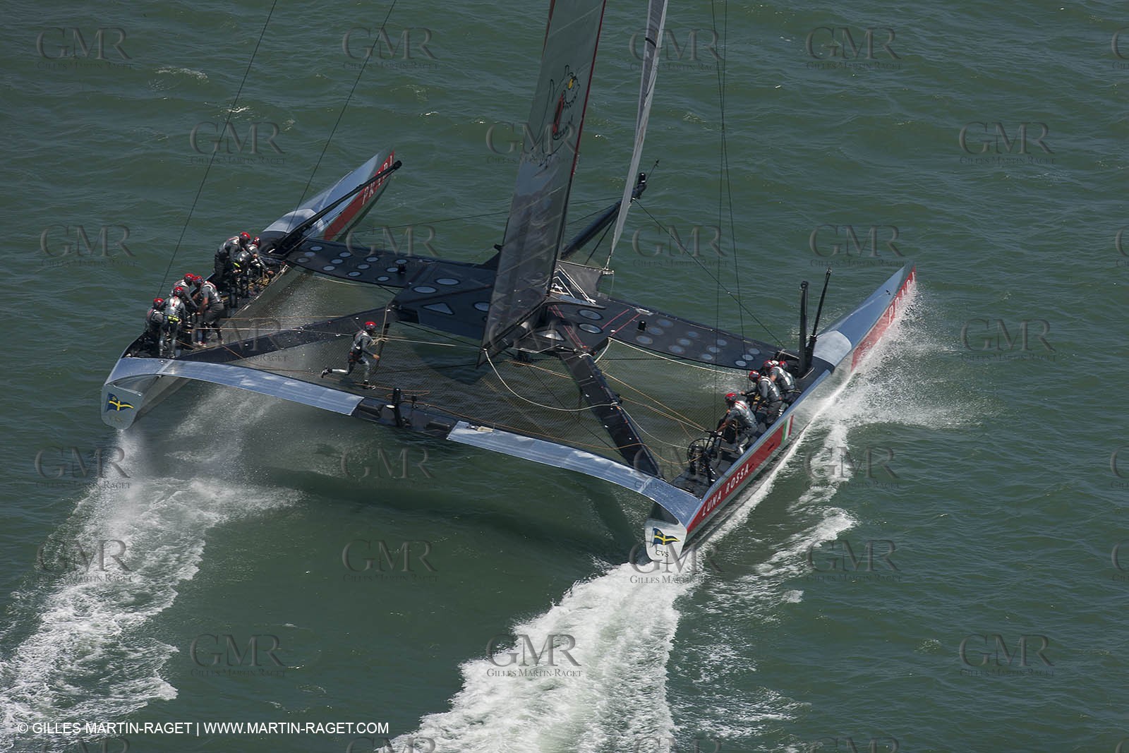 13 07 2013 - San Francisco (USA,CA) - 34th America's Cup - Louis Vuitton Cup - Round Robin - Race Day 4 - Luna Rossa vs ETNZ