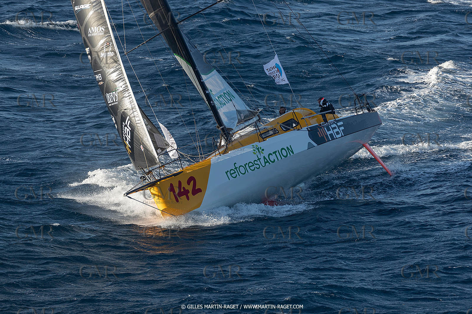 27 08 2021, Marseille (FRA), Transat Jacques Vabre 2021, Class 40, HBF-Reforest'Action (Kito de Pavant, Gwen Gbick)