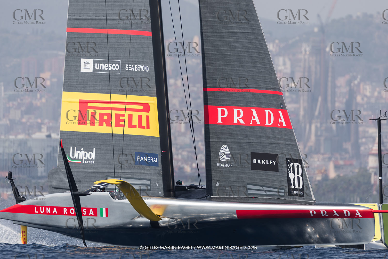24 08 2024, Barcelona (ESP), Louis Vuitton 37th America's Cup, Louis Vuitton Prelilinary Regatta, Race Day 3