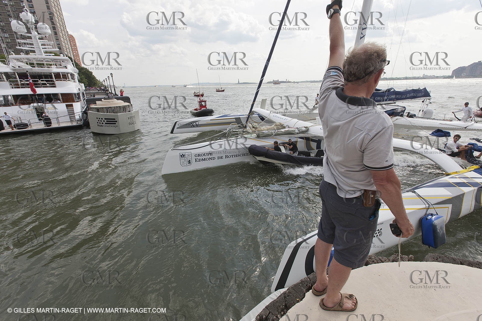 03 07 2012 - New York (USA, NY) - Krys Ocean Race prologuie - arrival in New York