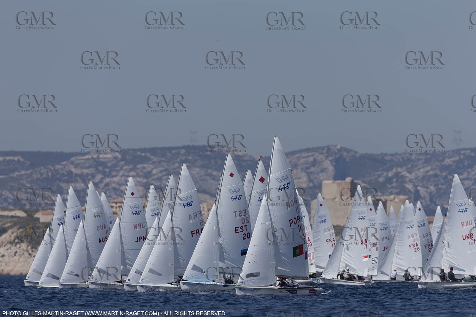 10 04 2015, Marseille (FRA), Yachting Club de la Pointe Rouge - Coupe Internationale de Printemps des 470, Day 3