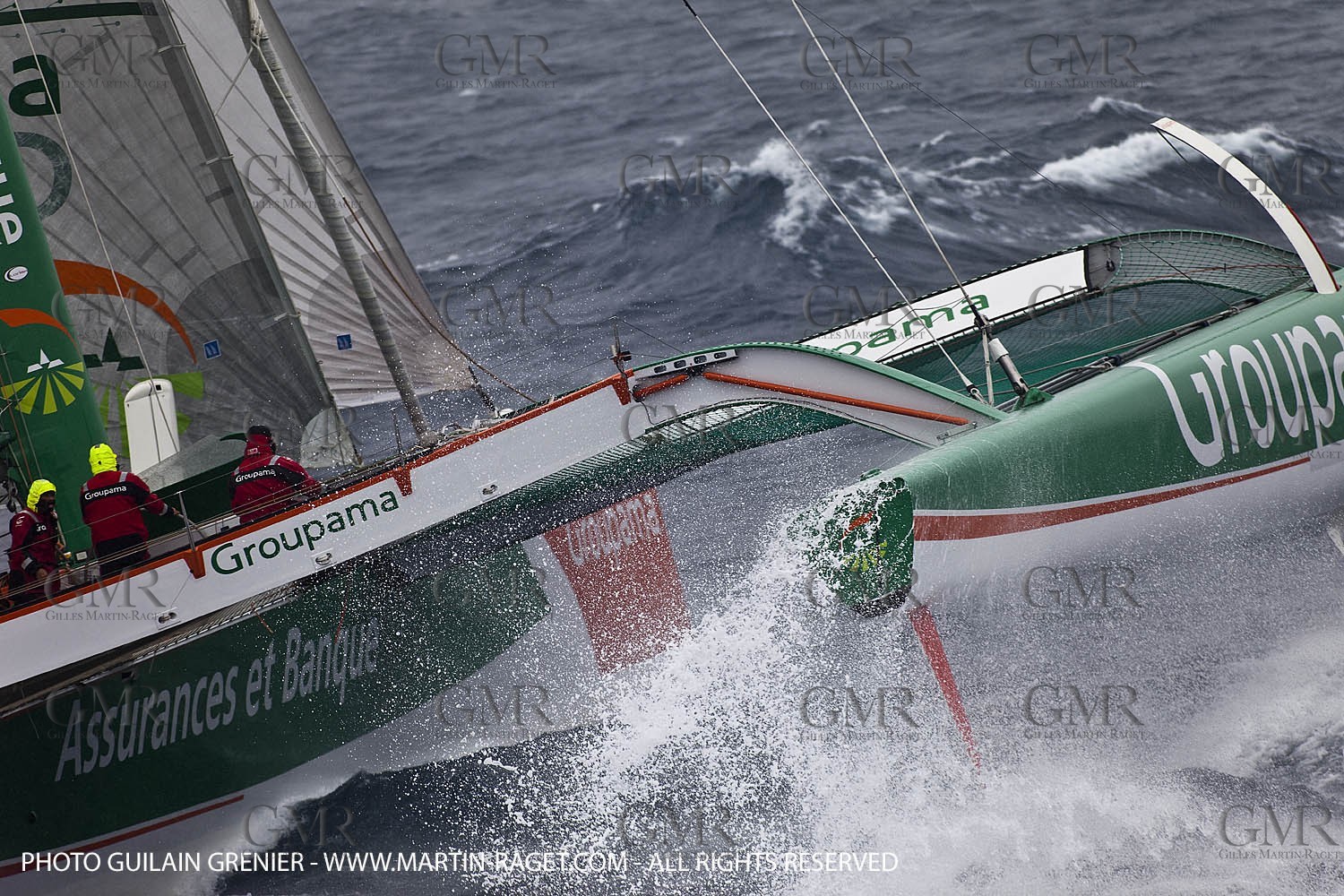 05 14 09 - Marseilles - Mediterranean Record - Groupama 3 - Franck Cammas - G Class - Start from Marseilles to Carthage (Tunisia)