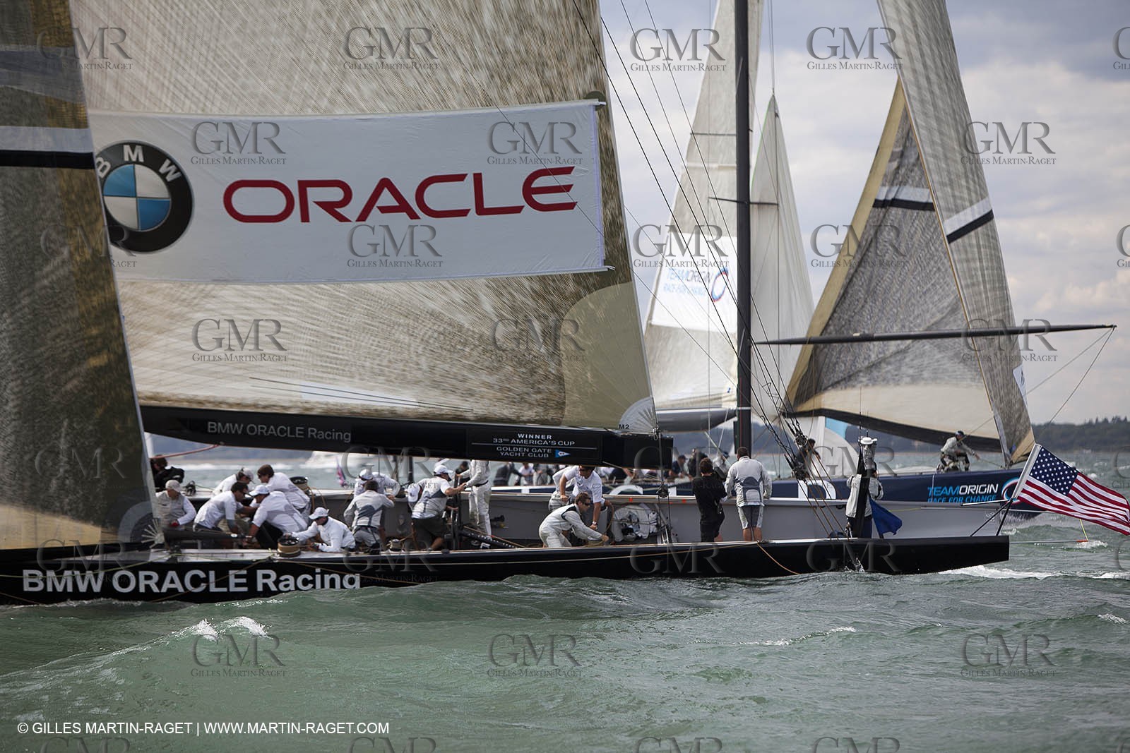 02 08 2010 - Cowes (UK, IOW) - The 1851 Cup -  BMW ORACLE Racing - Training Day.