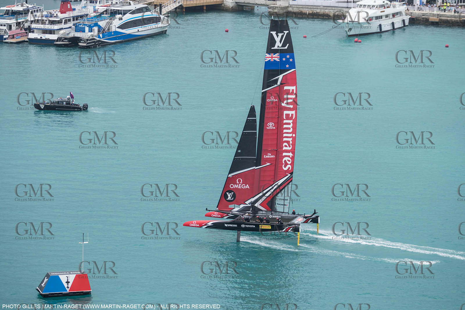 10 06 2017 - Bermuda (BDA) - 35th America's Cup Bermuda 2017 - Louis Vuitton America's Cup Challenger Playoffs final, Day 1