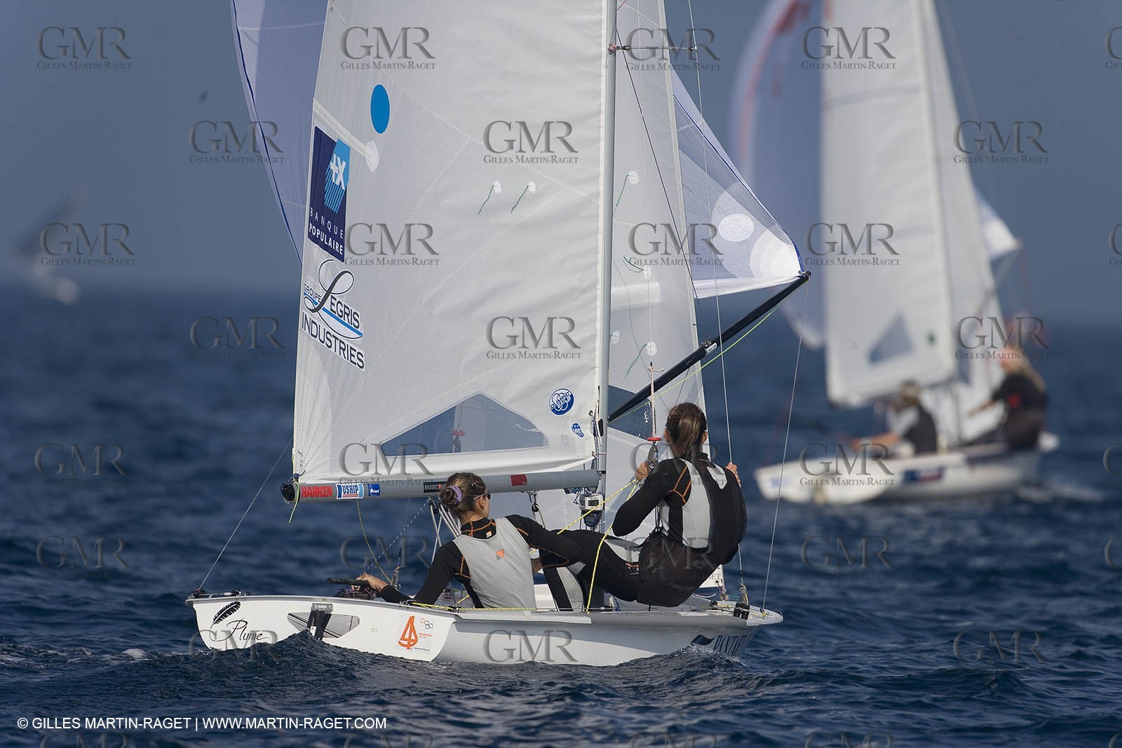 23 04 2007 - 2007 Semaine Olympique Française - Hyères (South of France) - Day 2 - Team France - 470 Femme - Douroux Petitjean