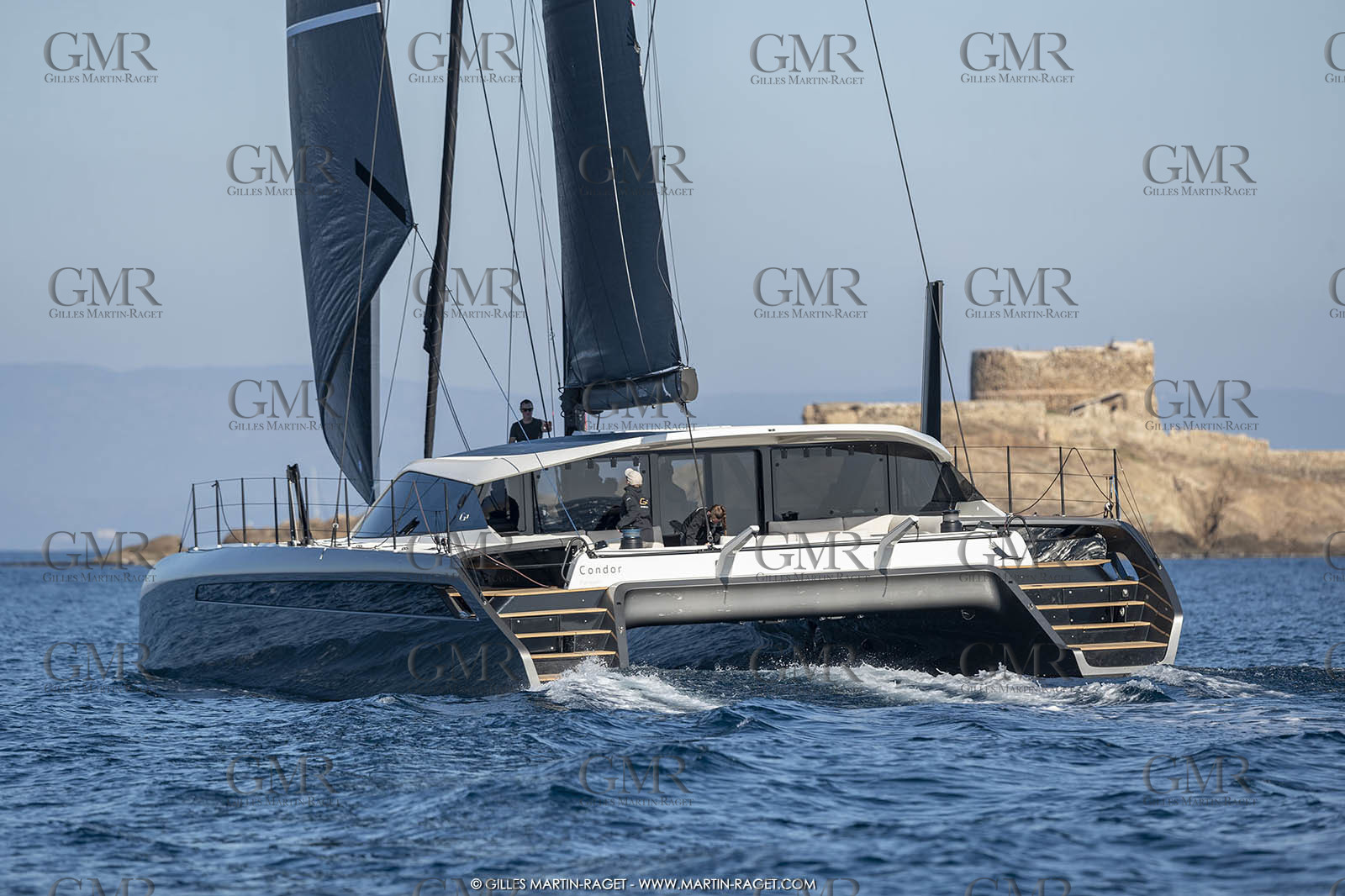16 02 2019, Porquerolles (FRA,83), Gunboat 68 sail testing  3