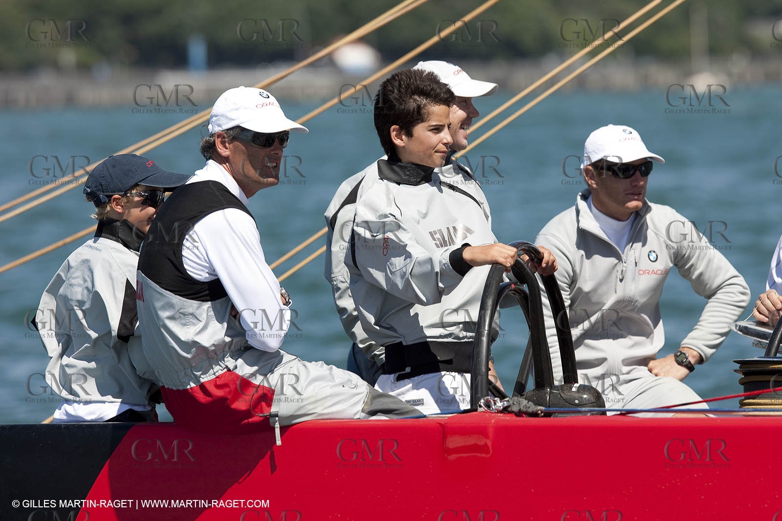 23 01 2009 - Auckland (NZL) -  Louis Vuitton Pacific Series - BMW ORACLE Racing-Tuning up onboard Emirates Team New Zealand yacht