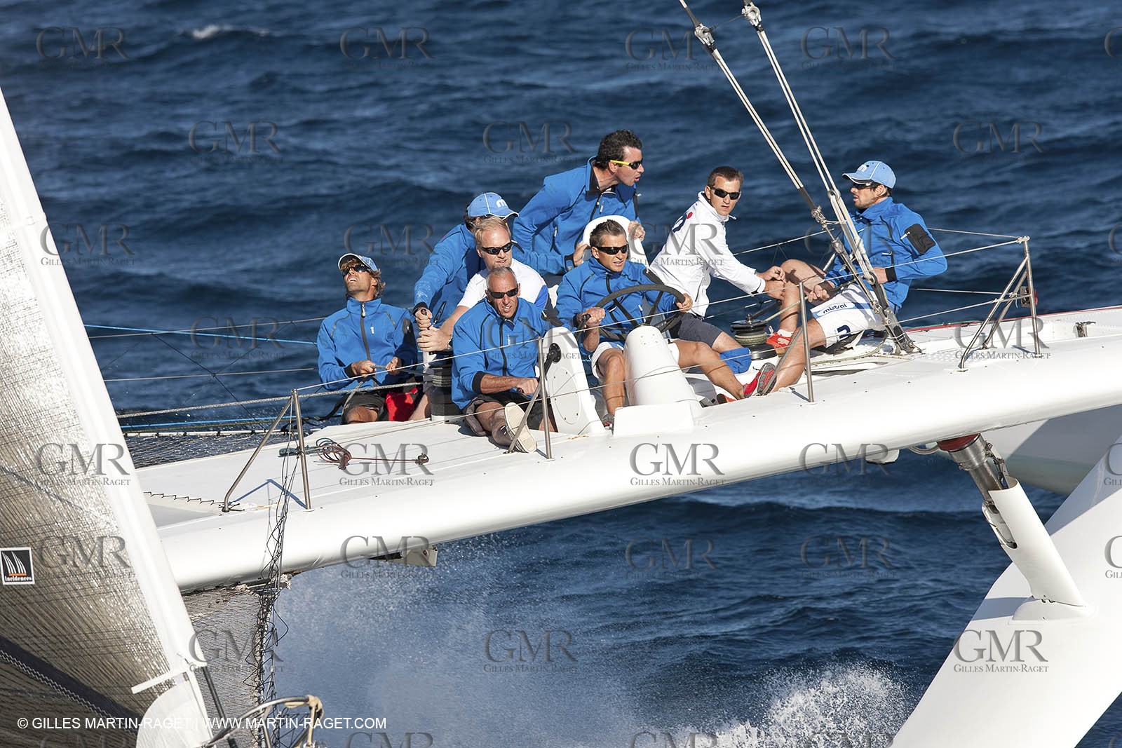 05 09 2009 - Hyères (FRA, 83) Hydroptère beat the overal sailing speed record with a run at 51,36 knts ( subjet to ratification by WSSRC)