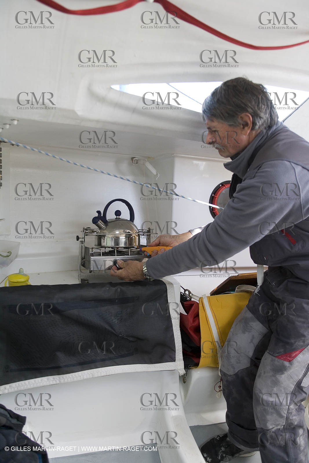 27 03 08- La Grande Motte- (FRA,34) Transat AG2R 2008- Jean-Paul Mouren- Laurent Pellecuer