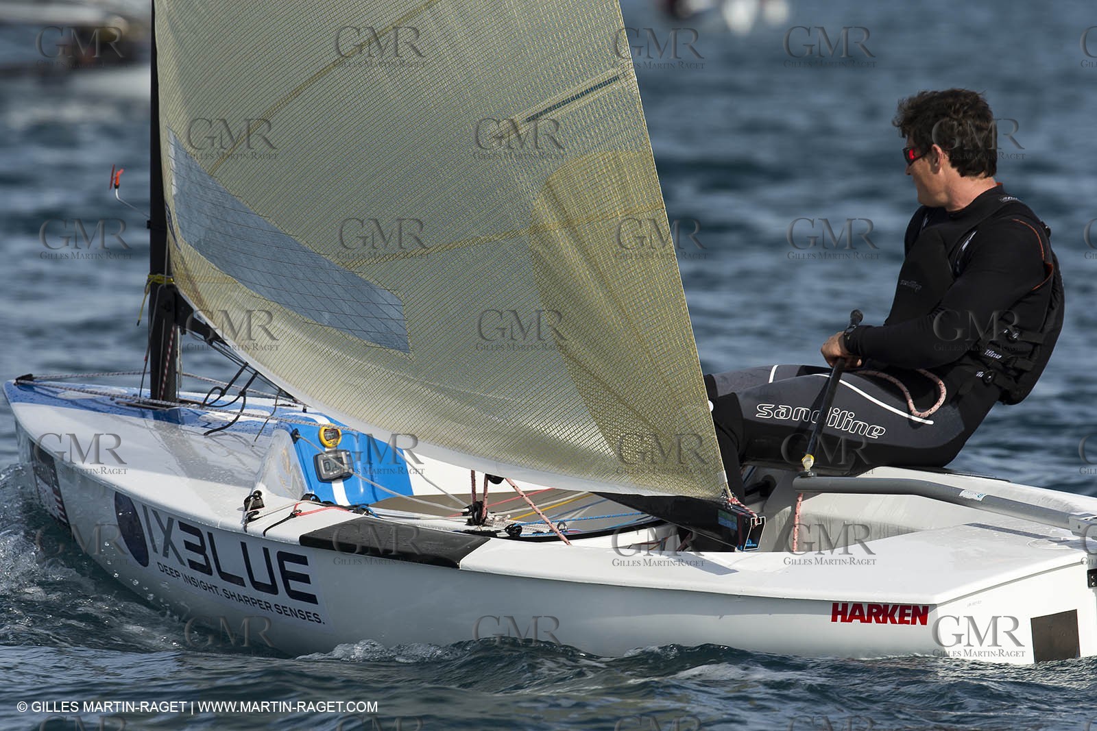 14 02 2014,  Cannes (FRA,06), FINN Cannes International Sailing week - Johnatan Lobert (FRA)