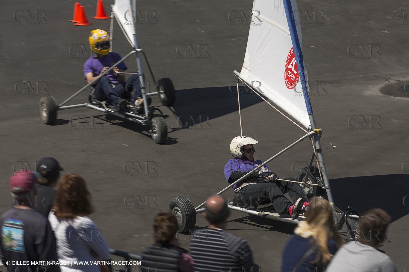 03 08 2013 - San Francisco (USA,CA) - 34th America's Cup - Louis Vuitton Cup - Training Day - America's Cup park - AC Open - Land Sailing demonstration