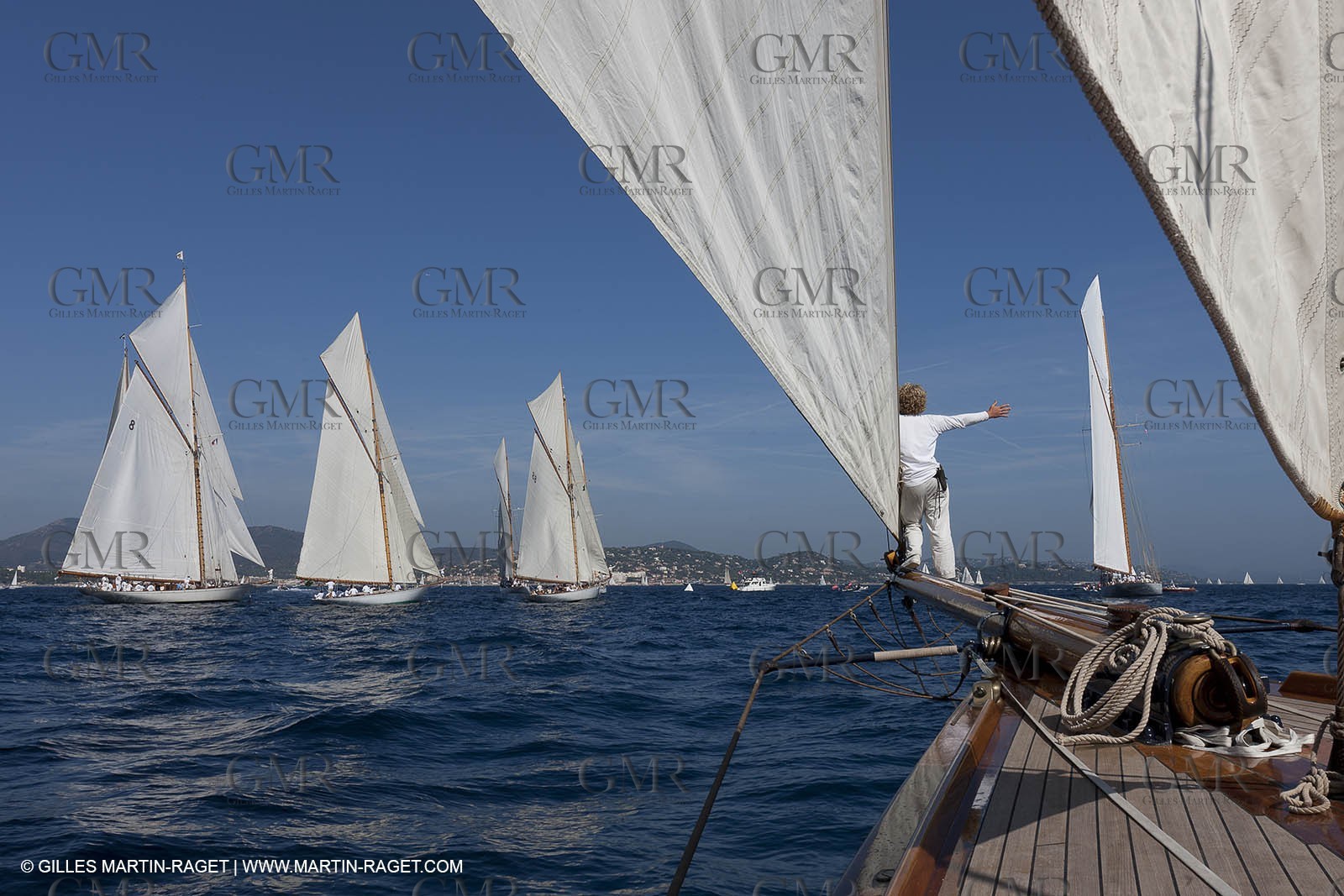 01 10 2011 - Saint Tropez (FRA,13) - Voiles de Saint Tropez 2011 - Classic Yachts Classiques - D7 - Onboard Mariquita