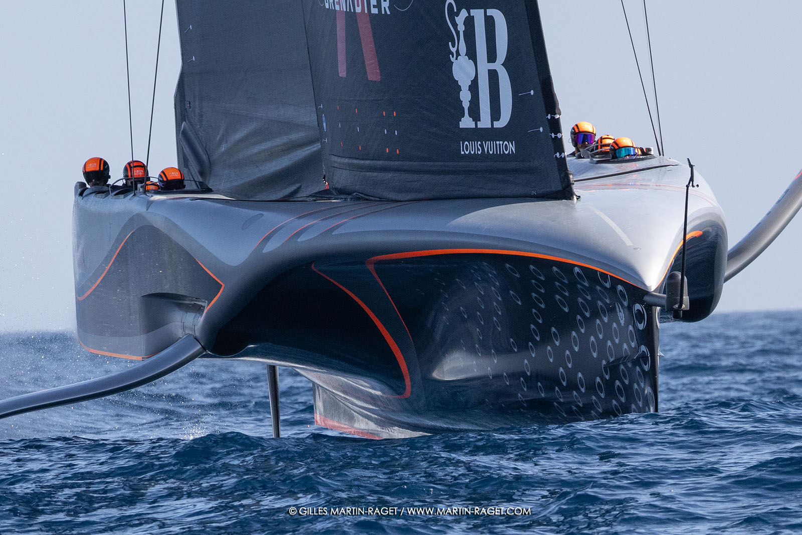 16 10 2024, Barcelona (ESP), Louis Vuitton 37th America's Cup, Final Match, Race Day 4, Warm up Race 5