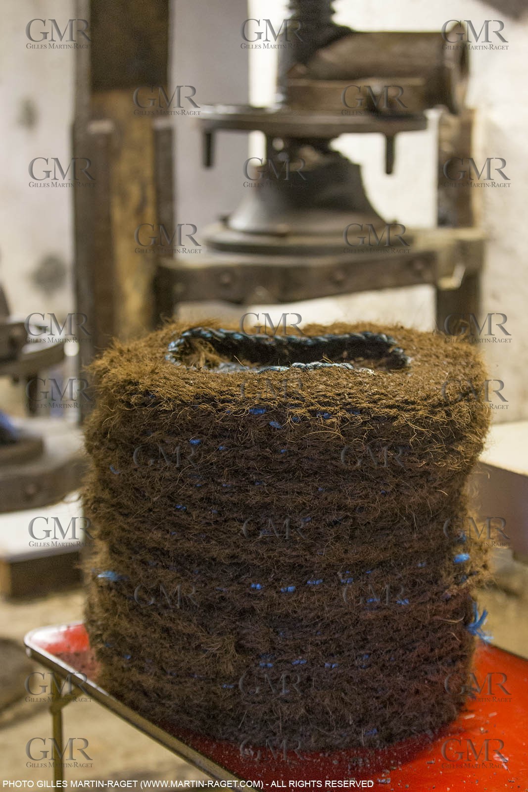 14 11 2015, Saint-Etienne du Grès (FRA,13), traditional making of olive oil at La Croix mill