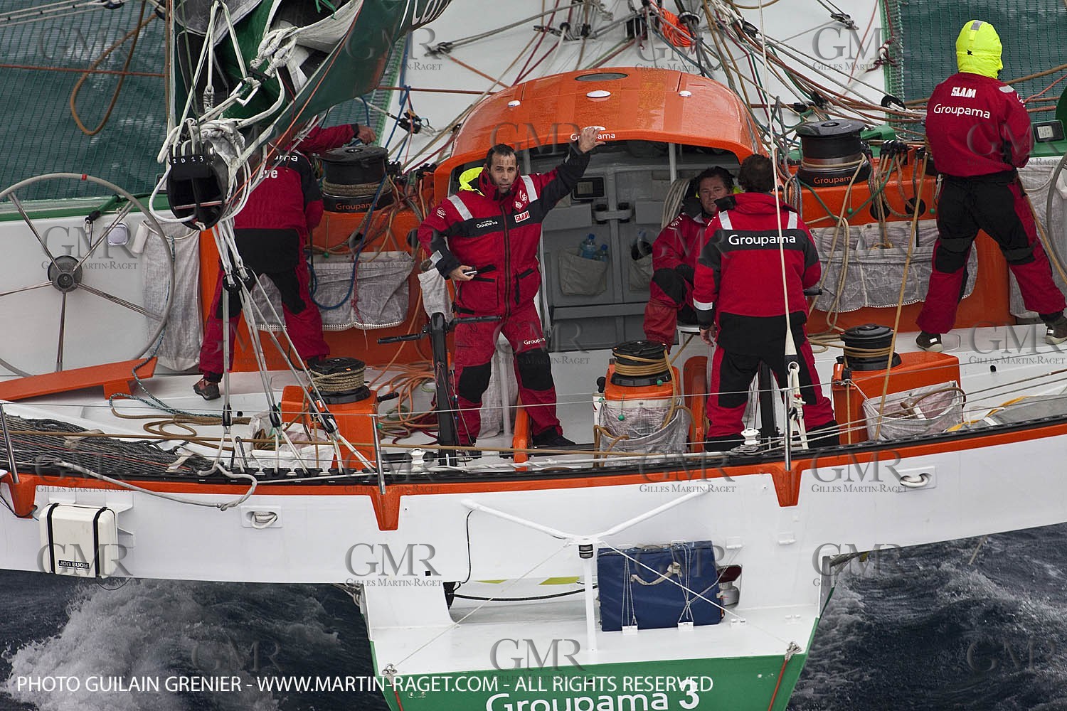 05 14 09 - Marseilles - Mediterranean Record - Groupama 3 - Franck Cammas - G Class - Start from Marseilles to Carthage (Tunisia)