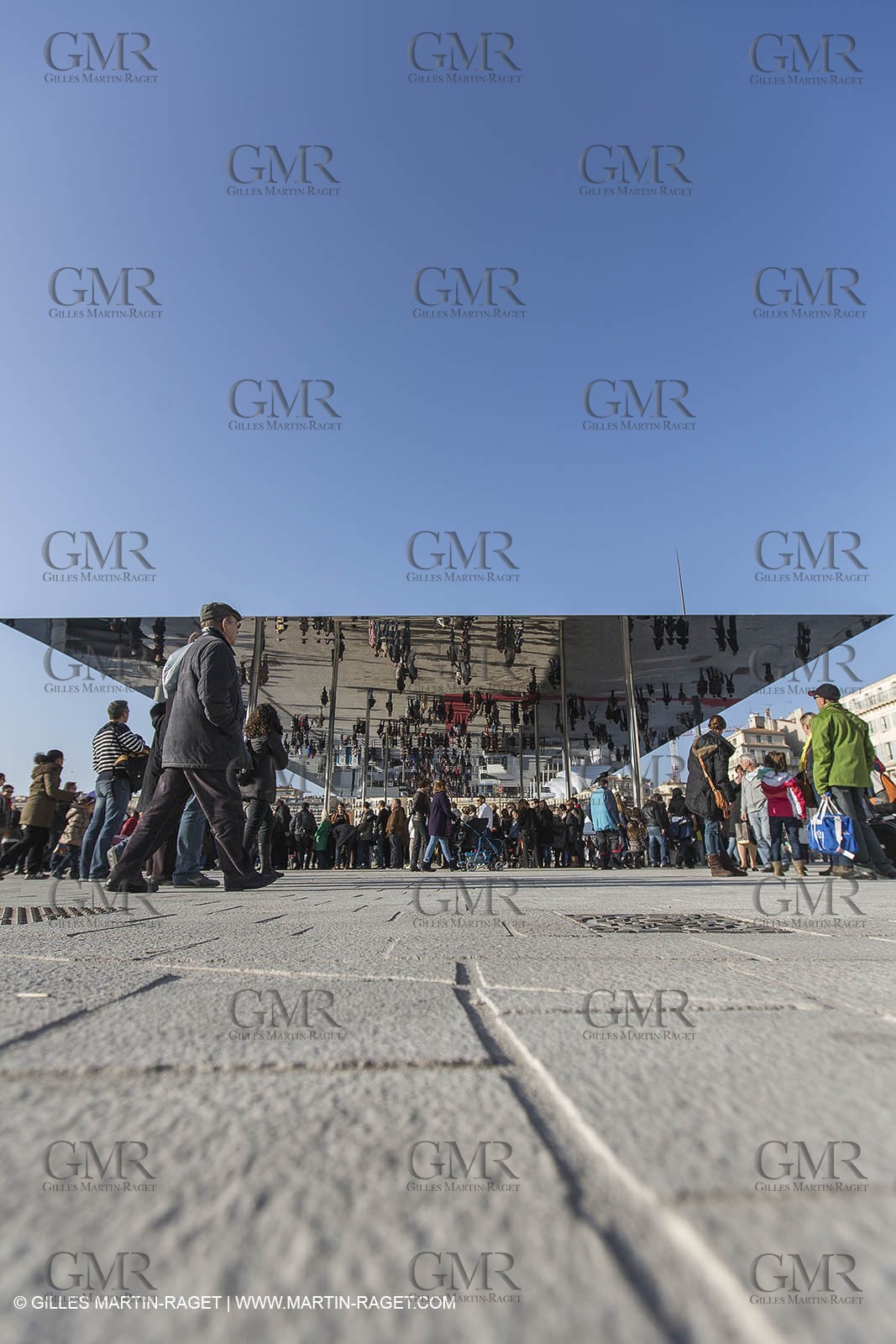 02 02 2013,  Marseille, FRA, 13, Inauguration de l'ombrière et du Vieux Port semi-piétonnier
