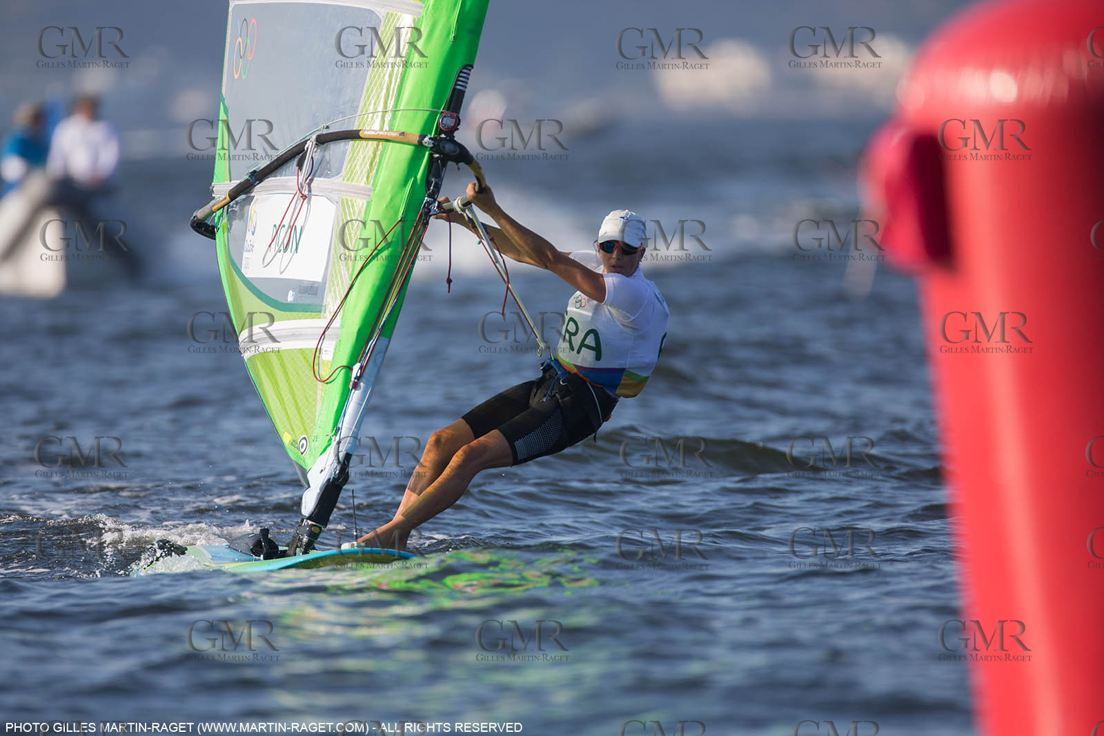 14 08 2016, Rio de Janeiro (BRA), 2016 Olympic Games, Sailing, RSX Women medal race, Charline Picon (FRA), gold medalist