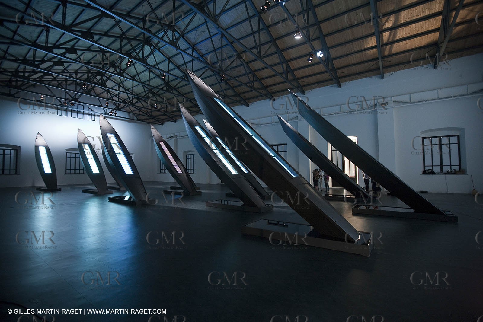 19 05 2010 - La Maddalena (ITA, Sardinia) Louis Vuitton Trophy - - Mare Verticale exhibition  by Fabrizio Pless