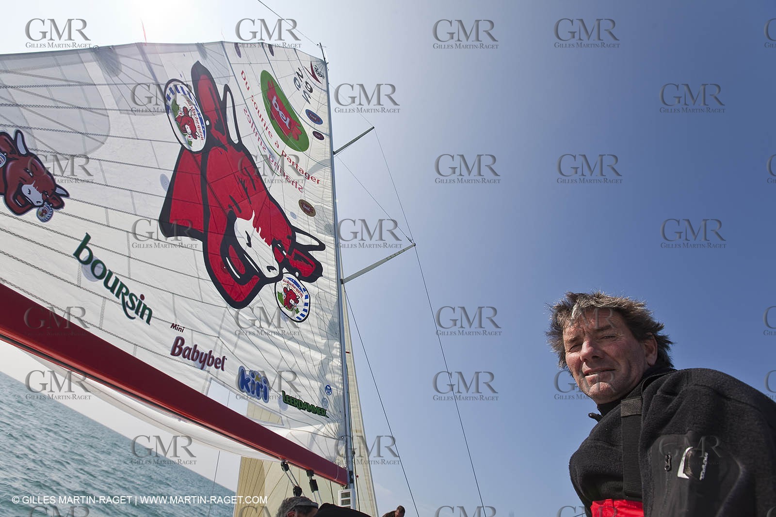 13 03 2010 -  La Grande Motte   Port Camargue (FRA) - Groupe Bel - Kito de Pavant   Sebastien Audigane training for Transat AG2R