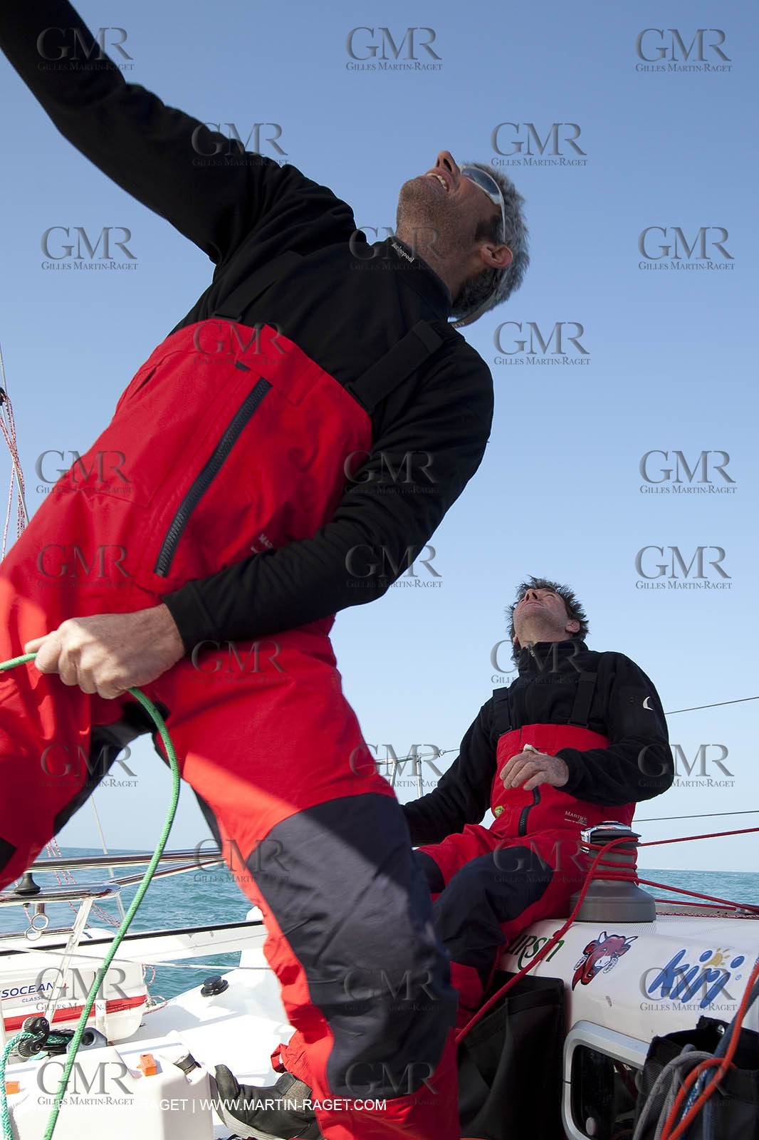 13 03 2010 - La Grande Motte   Port Camargue (FRA) - Groupe Bel - Entraînement Kito de Pavant   Sébastien Audigane en vue de la Transat AG2R 2010